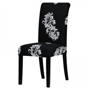 Color negro y blanco geometría silla asiento elástico lavable extraíble silla cubiertas estiramiento banquete Hotel decoración del hogar ali-15367667